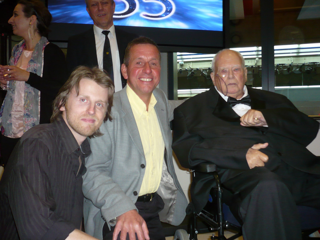 Me with Sir Patrick Moore and Damian Peach
